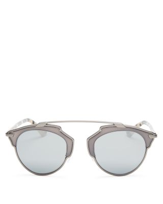 Dior So Real Mirrored Sunglasses, 48mm