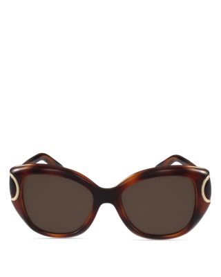 Salvatore Ferragamo Signature Cat Eye Sunglasses, 54mm