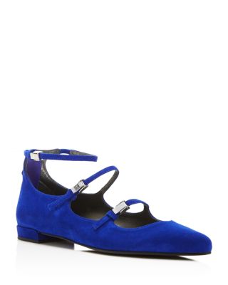 Stuart Weitzman Flippy Buckle Mary Jane Flats