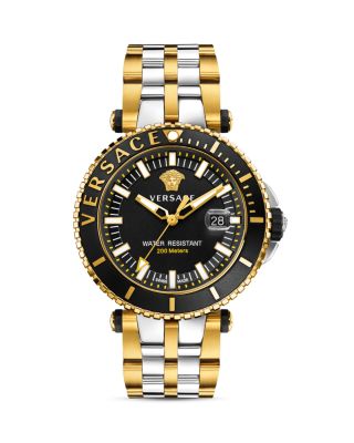 Versace Two-Tone V-Race Diver Watch, 46mm