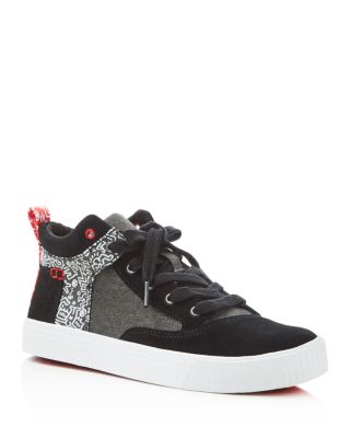 TOMS Camila Keith Haring Chalkboard Print Mid Top Sneakers