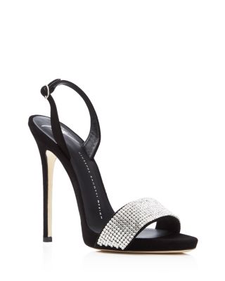 Giuseppe Zanotti Coline Embellished Slingback High Heel Sandals