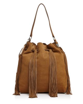 Loeffler Randall Large Suede Industry Shoulder Bag