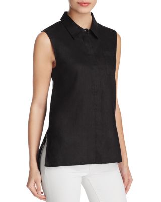 FINITY Sleeveless Linen Shirt