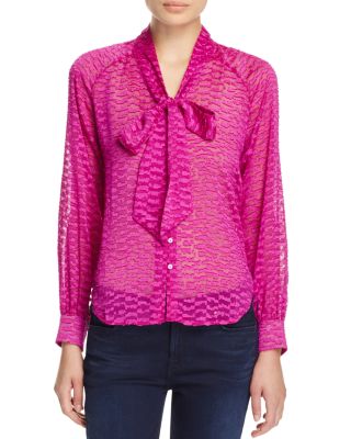 Cooper & Ella Sofia Tie Front Blouse - 100% Bloomingdale's Exclusive