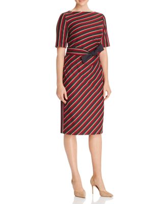 Weekend Max Mara Palato Asymmetric Stripe Dress