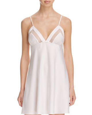 kate spade new york Dot Mesh Trim Chemise