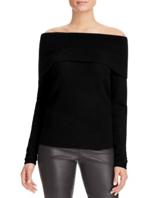 C by Bloomingdale's Off-The-Shoulder Cashmere Sweater