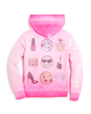 Butter Girls' Embellished Girlie Hoodie - Sizes 4-6