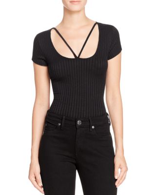 LNA Strappy Tee Bodysuit