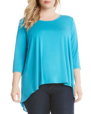 Karen Kane Plus Shirred Back Top