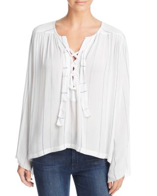 Faithfull the Brand Pierre Lace-Up Top