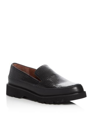 Donald J Pliner Coco Crackled Leather Loafers