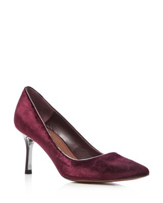 Donald J Pliner Treva Velvet Pointed Toe Pumps