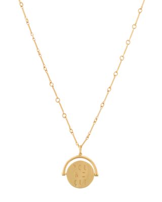 Lulu DK You Me Oui Charm Spinner Pendant Necklace, 18