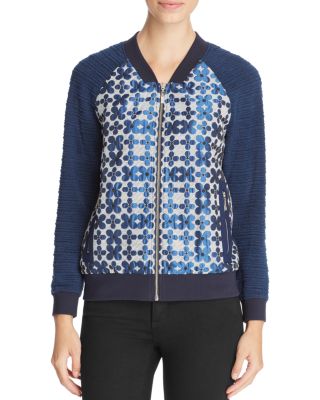 FINITY Floral Jacquard Bomber Jacket