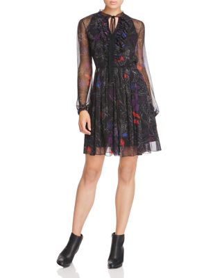 Elie Tahari Desi Floral Silk Dress