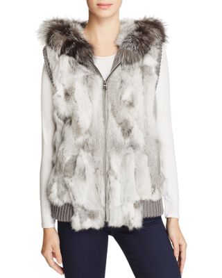 Jocelyn Fox & Rabbit Fur Vest 