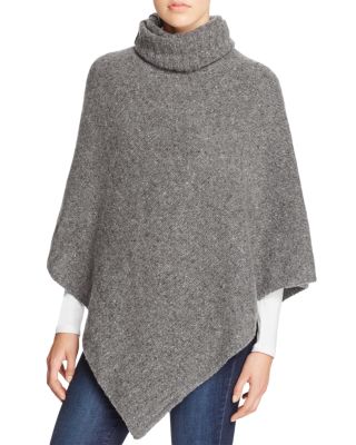 AQUA Turtleneck Donegal Poncho