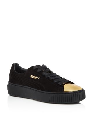 PUMA Metallic Cap Toe Platform Sneakers