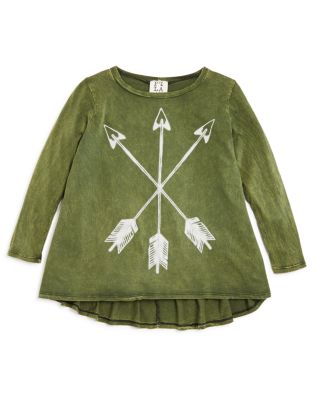 PPLA Girls' Acid Washed Arrow Tee - Sizes S-L