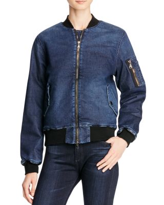 Hudson Gene Denim Bomber Jacket