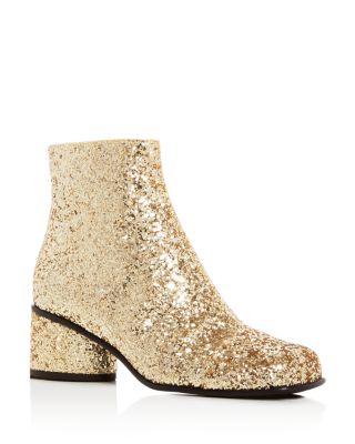 MARC JACOBS Camilla Glitter Ankle Booties