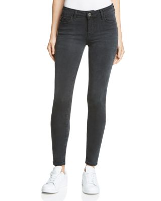 HIDDEN Mid Rise Skinny Jeans in Dark Grey