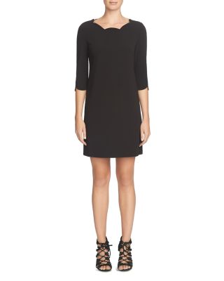 Cynthia Steffe Leslee Scalloped Neck Shift Dress