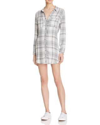 Bella Dahl Hipster Plaid Shirt Dress