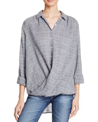 Birds of Paradis Twist Front Shirt