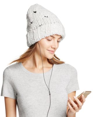 Rebecca Minkoff Heart Stitch Beanie