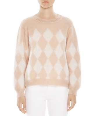 Sandro Clark Diamond-Patterned Sweater