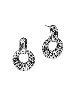 John Hardy Sterling Silver Classic Chain Drop Earrings