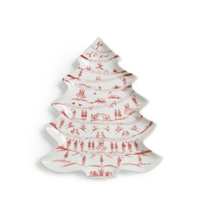 Juliska Winter Frolic Ruby Tree Platter 