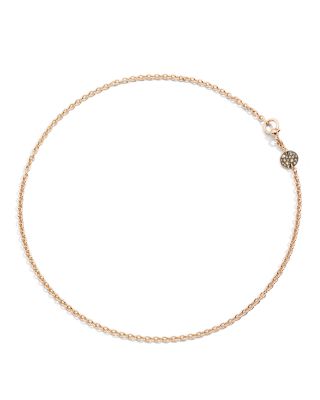 Pomellato Sabbia Necklace with Brown Diamonds in 18K Rose Gold