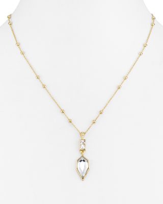 Rebecca Minkoff Faceted Stone Pendant Necklace, 18