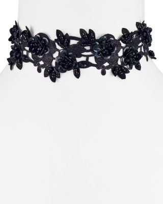 Vanessa Mooney Lovetta Cutout Beaded Floral Choker, 11