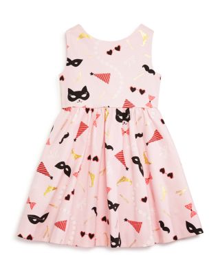 kate spade new york Girls' Costume Party Print Sateen Dress - Sizes 2-6