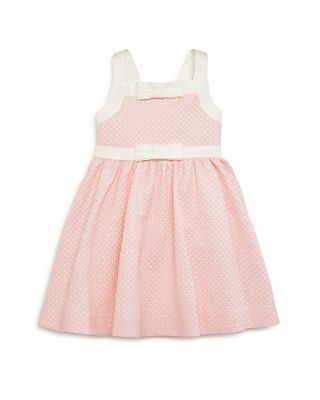 kate spade new york Girls' Shimmer Jacquard Double Bow Sundress - Sizes 2-6