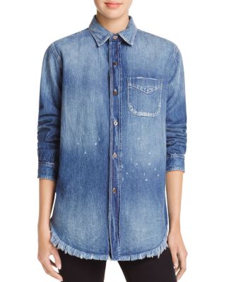 Current/Elliott The Prep School Denim Shirt