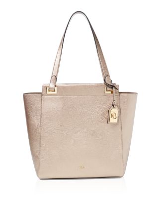 Lauren Ralph Lauren Carlisle Metallic Tote