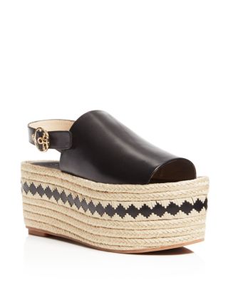 Tory Burch Dandy Espadrille Platform Slingback Sandals 