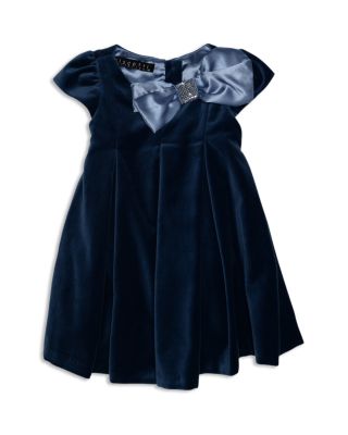 Biscotti Infant Girls' Satin Trimmed Velvet Dress - Sizes 12-24 Months