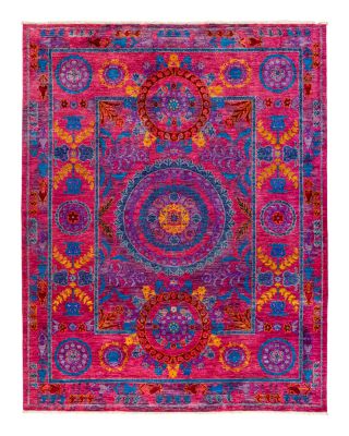 Solo Rugs Suzani Oriental Area Rug, 8'1