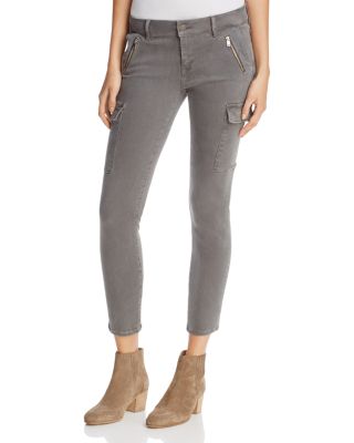 Mavi Juliette Cargo Pants in Grey Twill