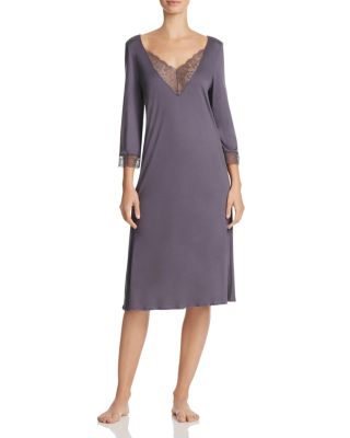 Hanro Ginevra Three-Quarter Sleeve Gown