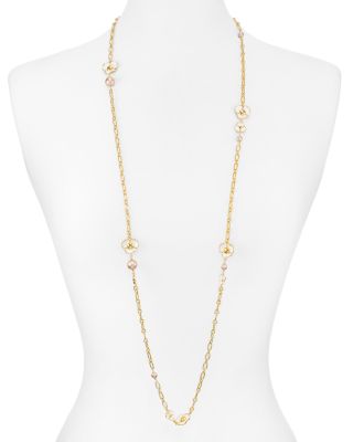 Tory Burch Fleur Rosary Necklace, 42