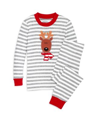 Sara's Prints Infant Unisex Striped Reindeer Pajama Set - Sizes 12-24 Months