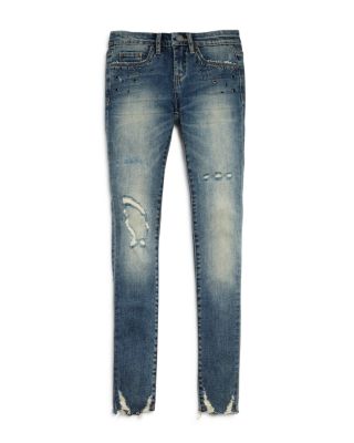 BLANKNYC Girls' Distressed & Embellished Skinny Jeans - Sizes 7-14